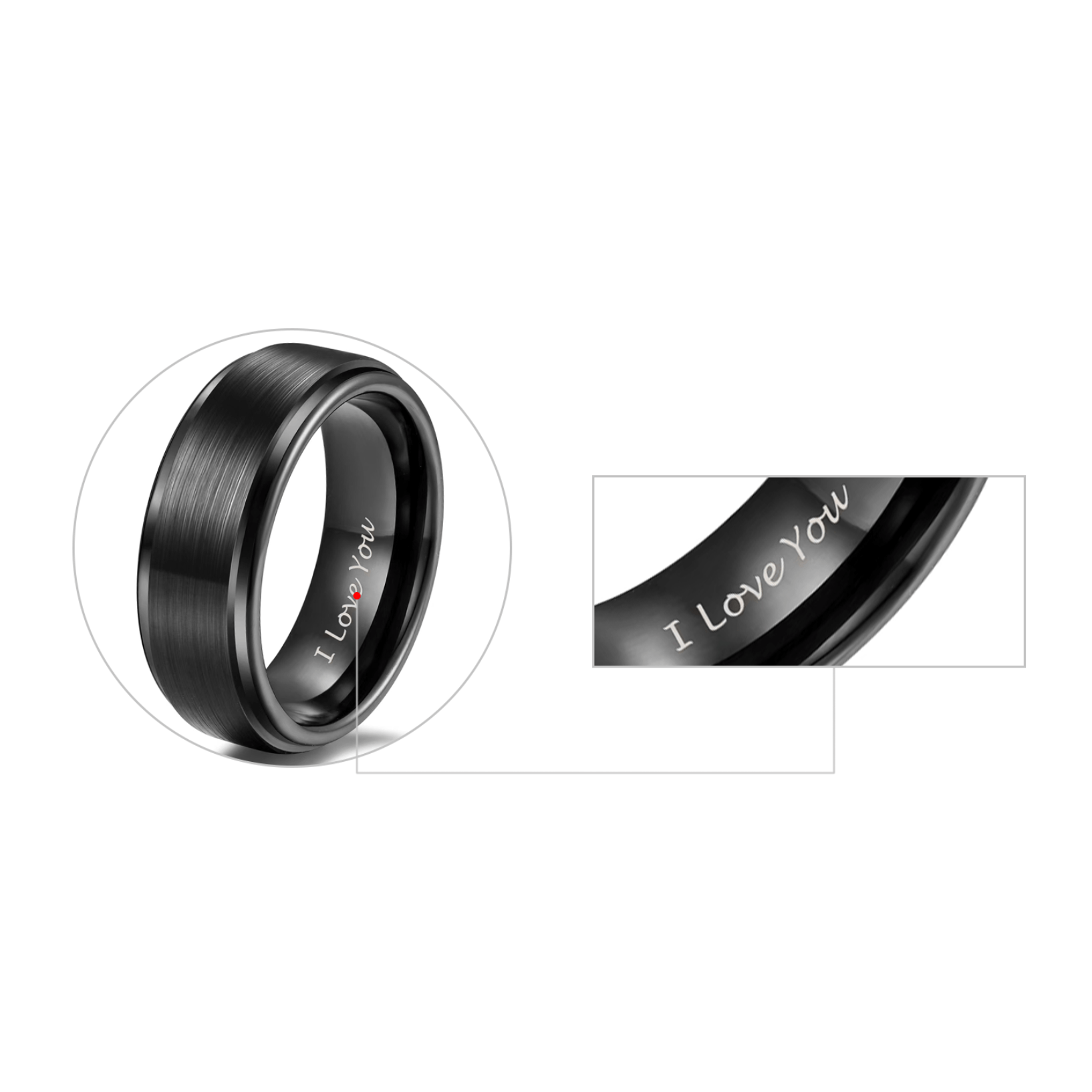 Personalized Customizable Titanium Ring