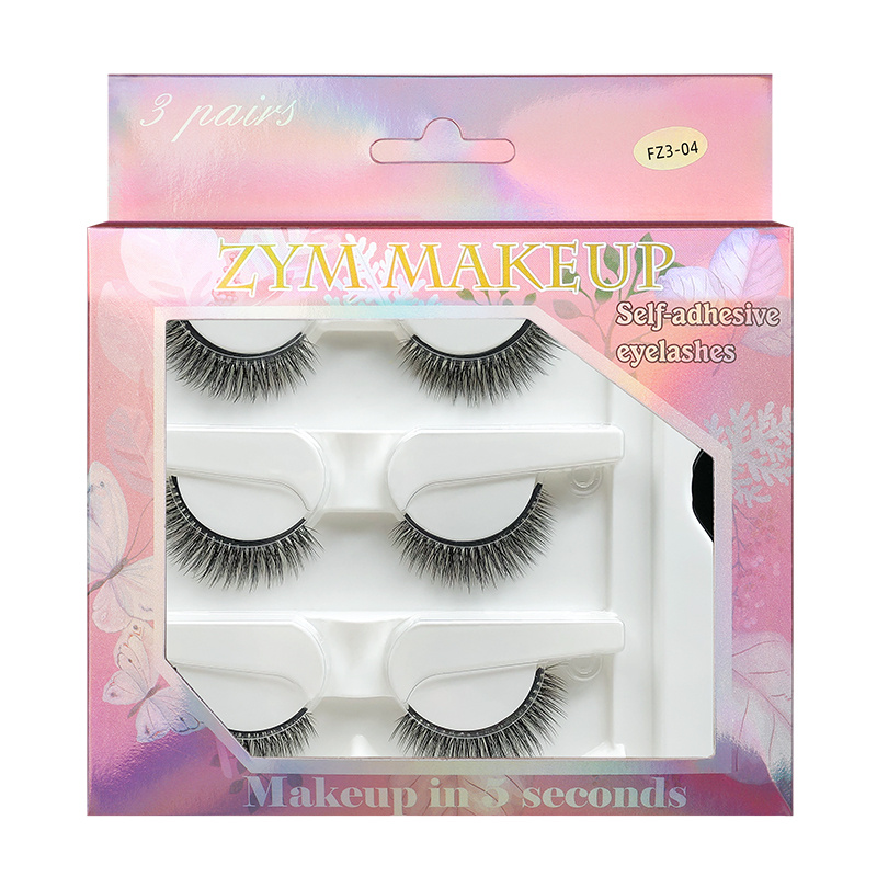 3 Pairs Long Lasting Reusable Faux Mink Lashes