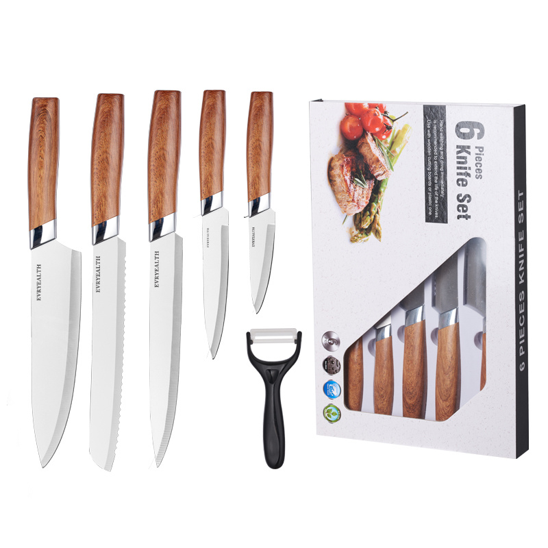 5pcs Set Chef Knives Set With Wooden Gift Box Professional - Temu