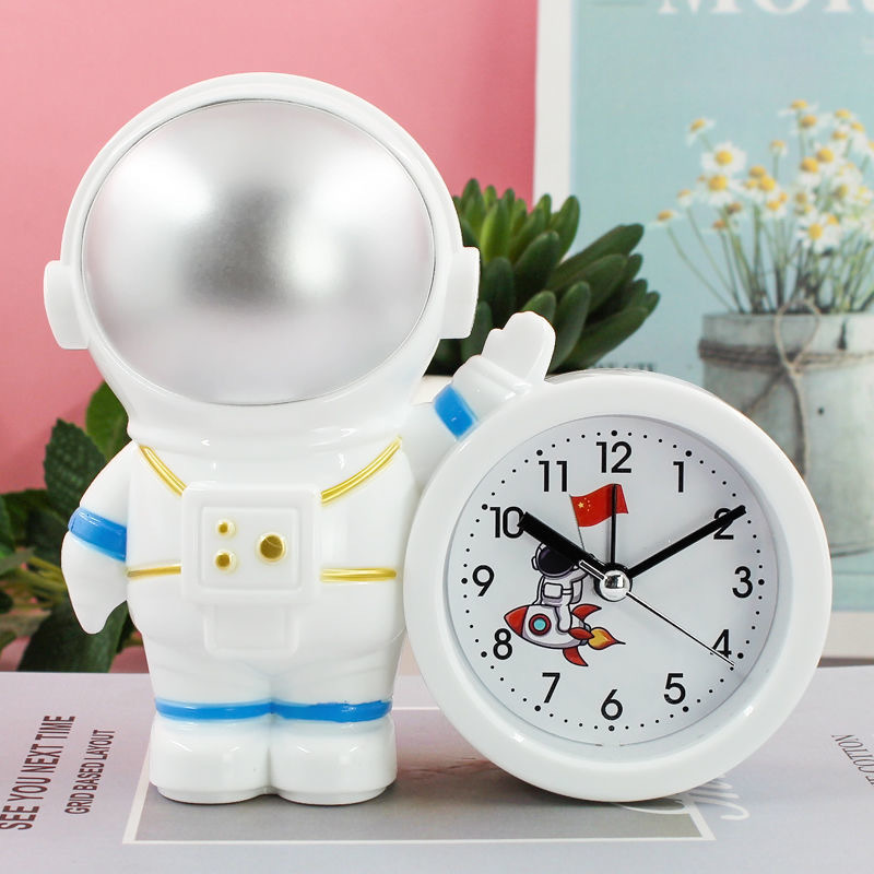 Alarm Clock Cartoon Student Clock Astronaut - Temu