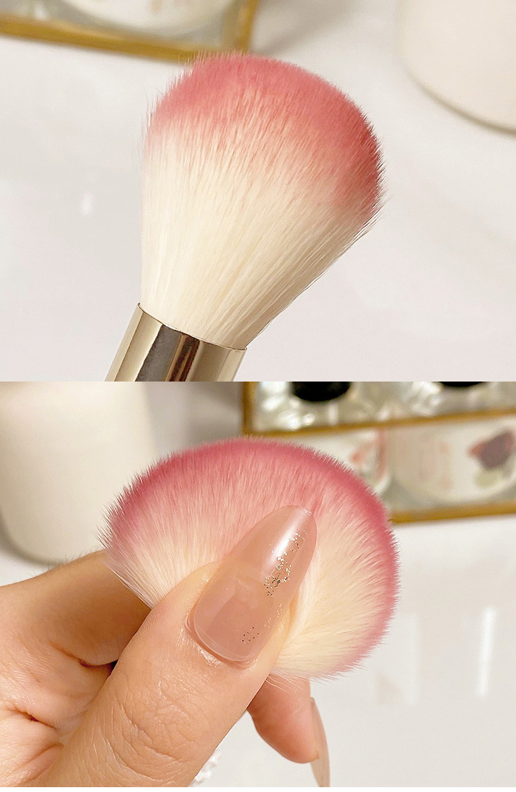 Small Round Fluffy Face Brush | B101