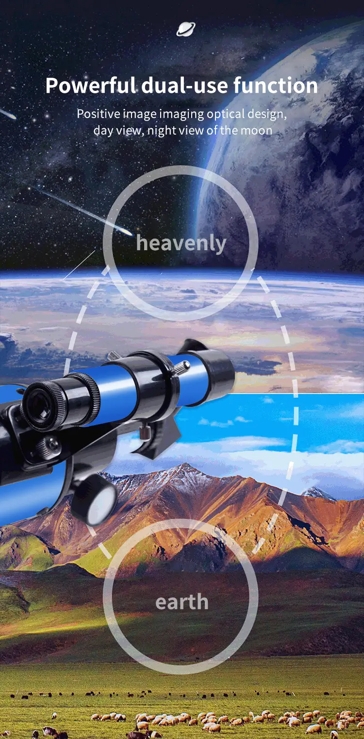 astronomical telescope introductory models professional stargazing and moongazing hd high magnification childrens science education educational gifts to see the celestial bodies to see the ground scenery suitable gifts for children details 5