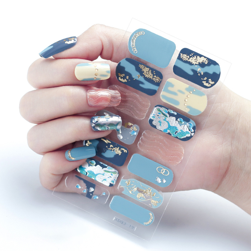 20 Colori Alta Qualità Nail Wraps Full Cover Adesivi Unghie - Temu Italy