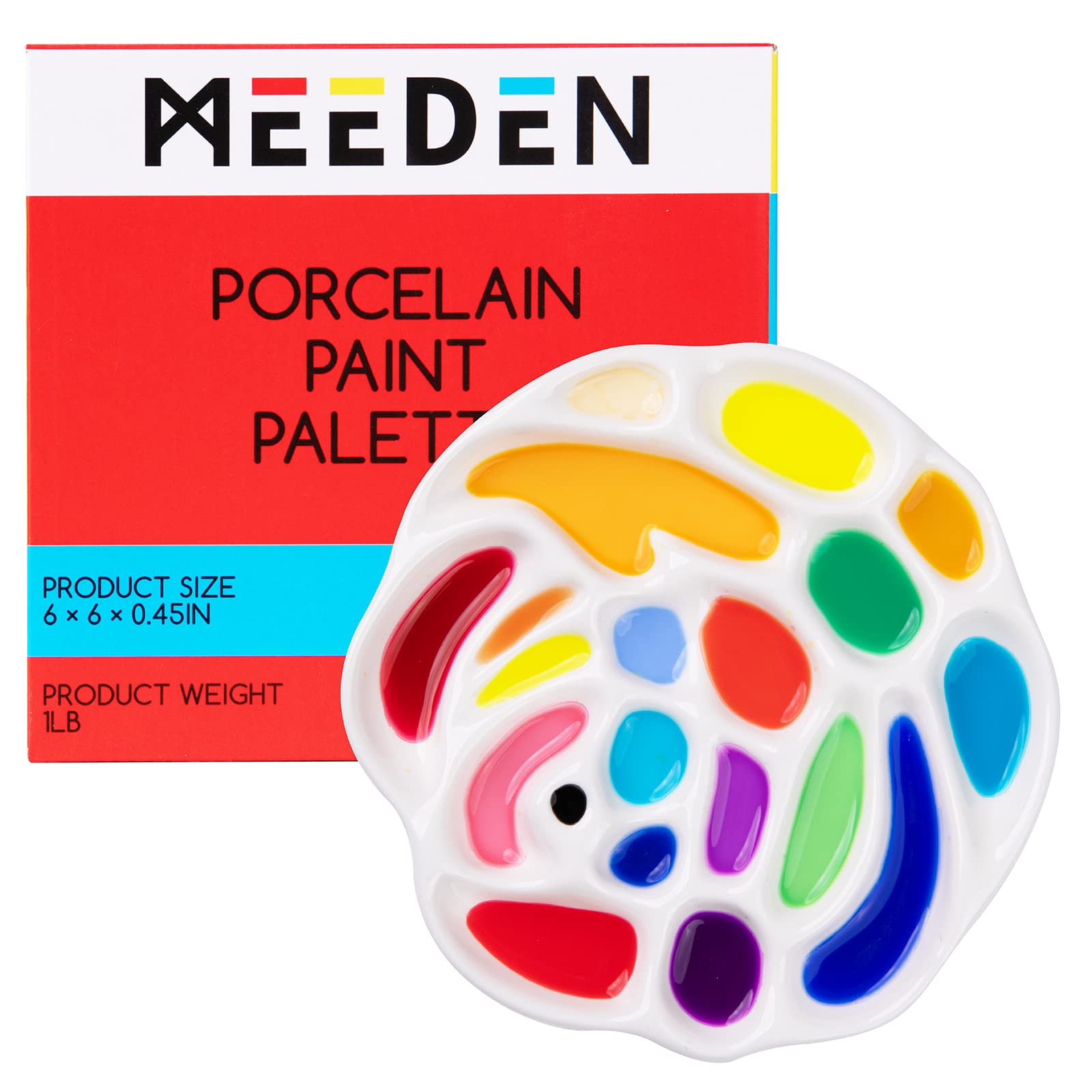 Meeden Porcelain Paint Palette Mixing Art Ceramic Watercolor - Temu