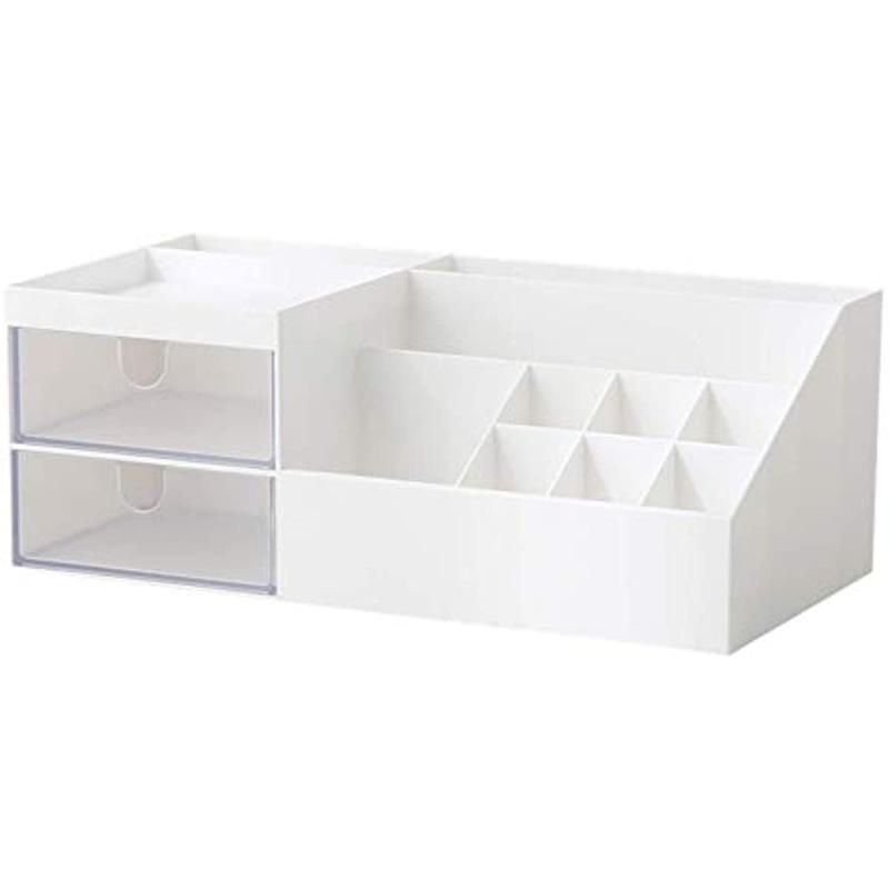 Compact Makeup Organizer for Desk, Vanity, and Counter - Convenient Storage Box for Cosmetics and Toiletries