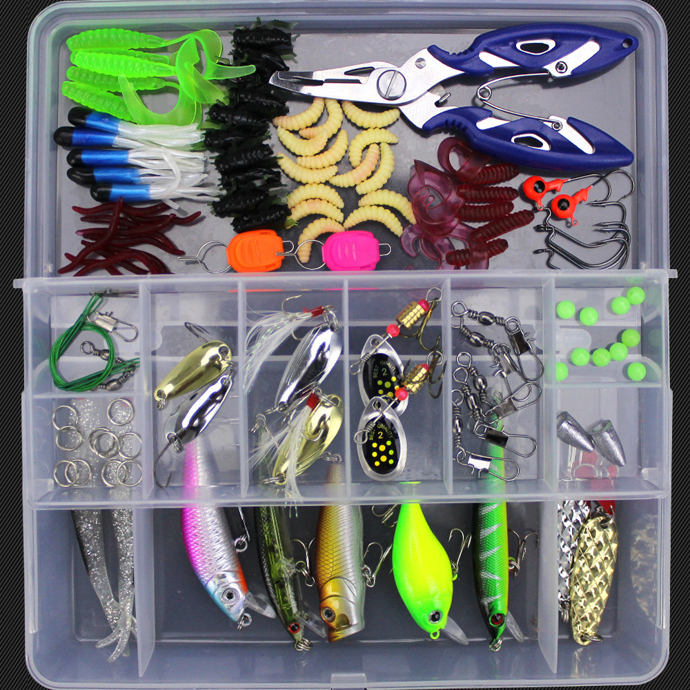 Complete Fishing Lure Set Soft Hard Lures In Various Colors - Temu United  Kingdom
