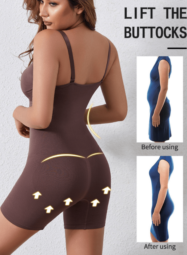 YELETE Women's Body Shaper Soft Tummy Control Seamless Body Suit