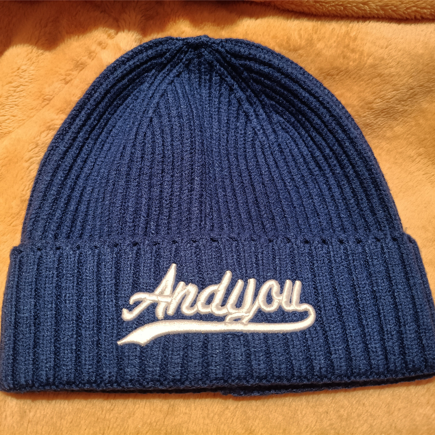 Letter Embroidered Wool Hat Size 22 8 6 22inch
