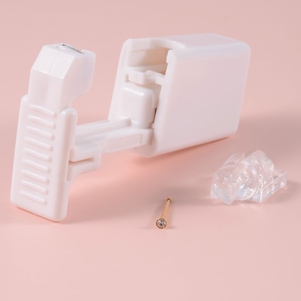 1pc Disposable Sterile Nose Piercing Kit Self Nose Piercing Gun No Pain