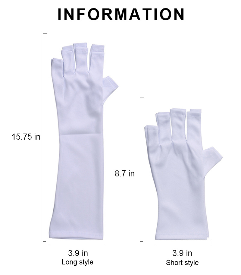 1pc Anti Uv Gloves For Nail Lamp Light Manicure Gloves Uv Protection Gloves  Fingerless Uv Light Gloves For Gel Nail Lamp Hand - Automotive - Temu  United Kingdom