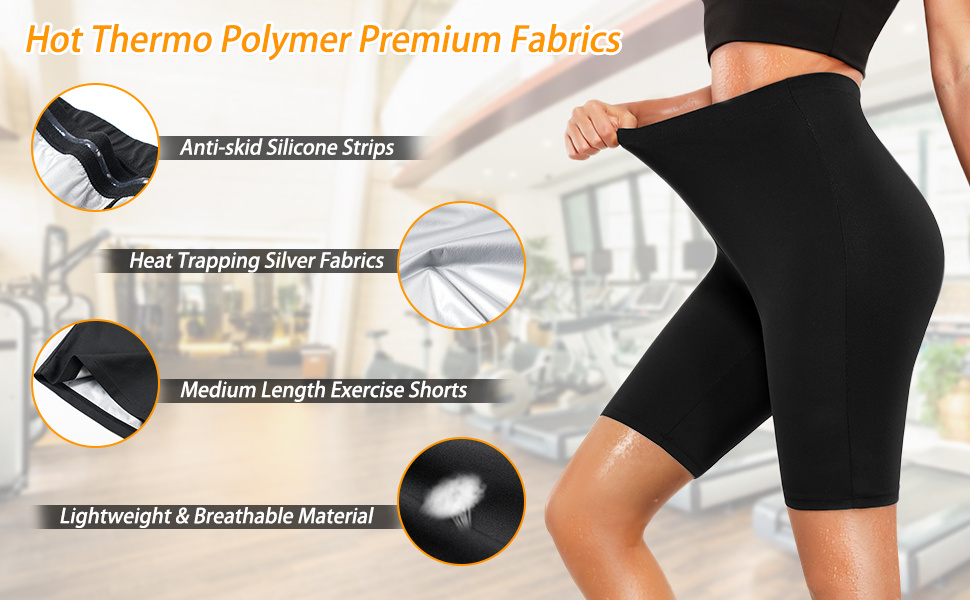 Pantalones Cortos Deportivos Para Sauna Pantalones moldeadores de cuerpo  para mujer Spandex portátil para ejercicio físico (pantalones M) Sywqhk  Para Estrenar