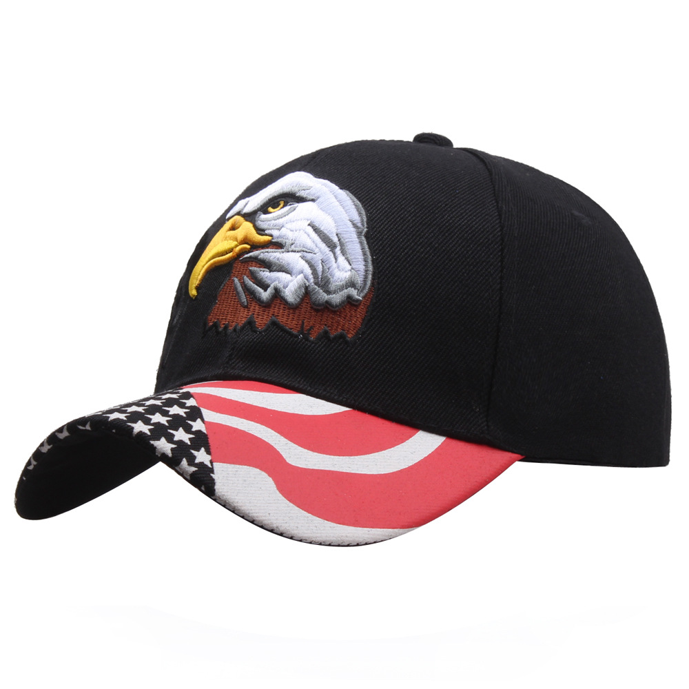Patriotic Eagle Flag Embroidered Baseball Breathable - Temu Italy