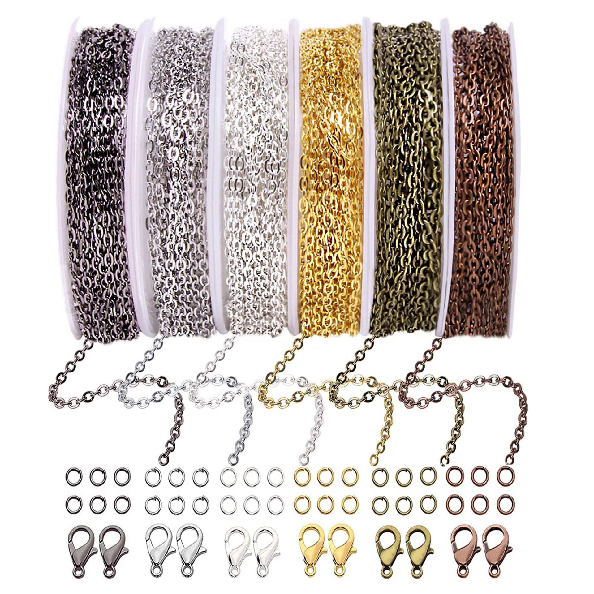 COHEALI 8pcs Stainless Steel Chain Choker DIY Jewelry Chain Jewelry Making  Chain Chains for Jewelry Making DIY Jewelry Supplies Bracelet Material