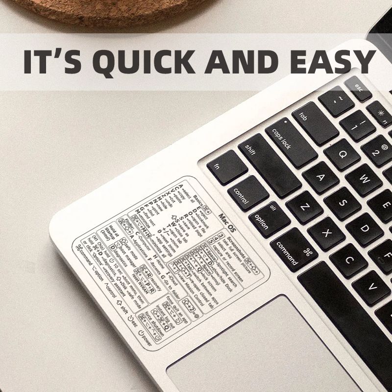 Unlock Your Macbook's Full Keyboard Shortcut Stickers - Temu