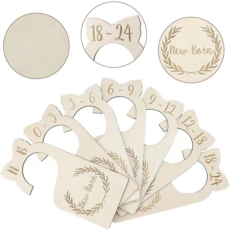 Baby Closet Divider, 7pcs/pack Baby Clothes Organizer Baby Decoration, Wardrobe Size Age Organizer Divider for Men Women Newborn to 18-24 Months (White 7pcs)