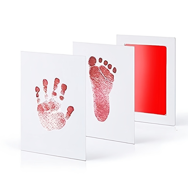 Diy Hand And Footprint Kit Ink Pads Photo Frame - Temu