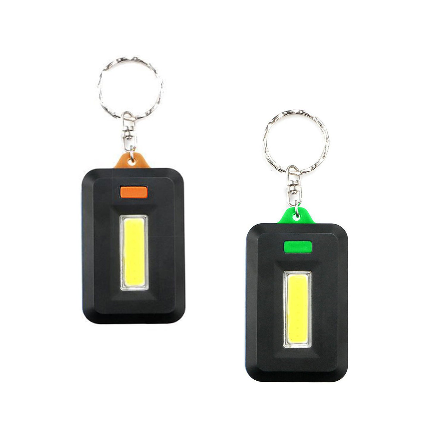 Mini Led Flashlight Keychain, Mini Keychain Light Keylights With Key Ring,  Cob Led Small Key Ring Flashlight