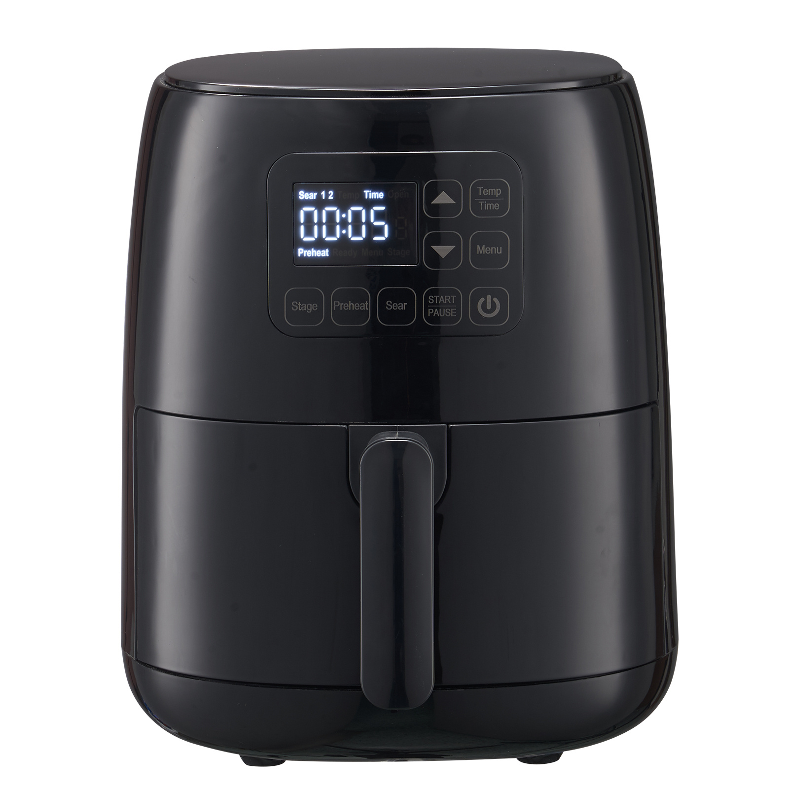 MOOSOO Air Fryer 2Qt, Compact Small Air Fryer Oven with Air Fryer Liners  and Knob Control 