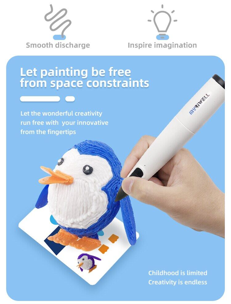 Nuova penna 3D Wireless per bambini con filamento PCL sicurezza a bassa  temperatura giocattolo educativo matite per stampa 3d regalo per bambini -  AliExpress