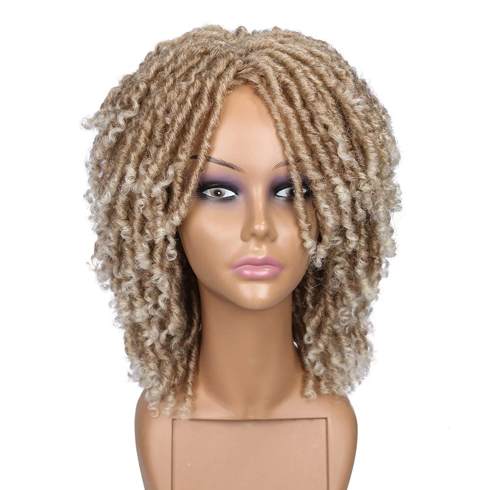 Dreadlock Wigs Short Afro Curly Twist Wigs Women Men Afro Temu