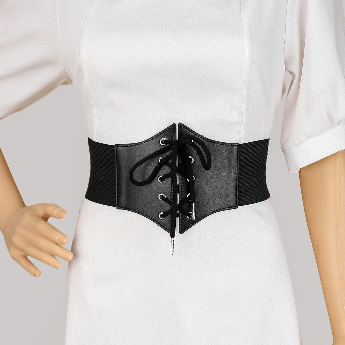 Lace-up Front Corset Belt I discovered amazing products on SHEIN