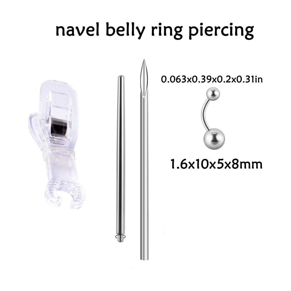 Belly Button Nail Tool Internal Thread Lip Nail Tongue Nail Piercing