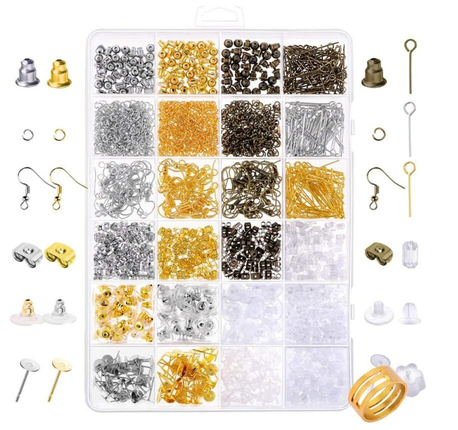 Earring Making Supplies Kit With 24 Style Earring Hooks - Temu