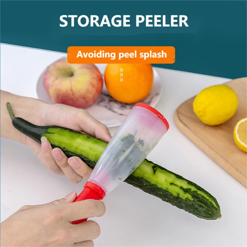 Fruit Vegetable Peeler, 1 With Storage Box Peeling Knife, Multifunctional  Stainless Steel Household Peeler For Fruit And Vegetable - Temu