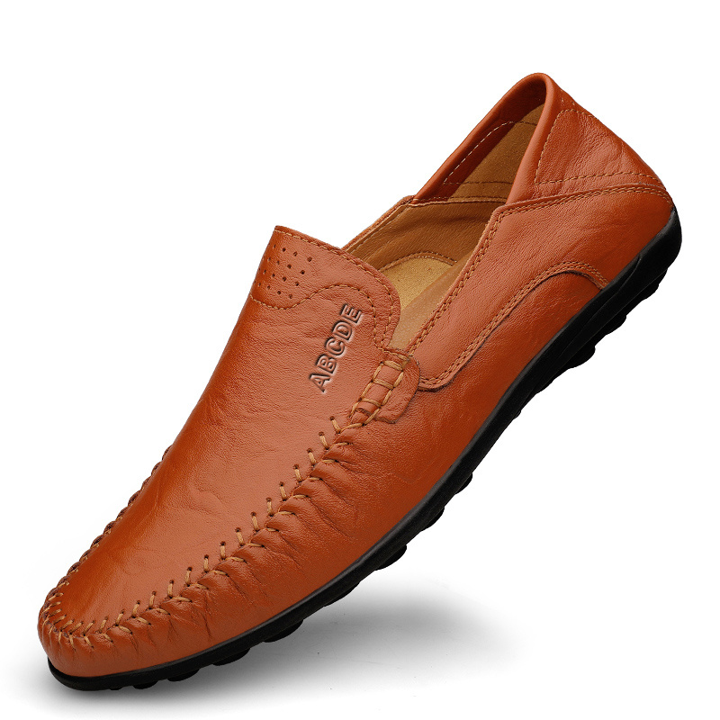 CLOHOO Customizable Leather Loafer Shoes Lightweight Casual Sneakers