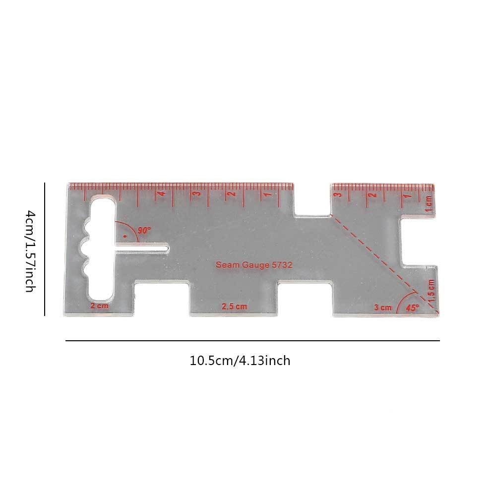 Patchwork Ruler Sewing Seam Gauge Measuring Thickness Tool