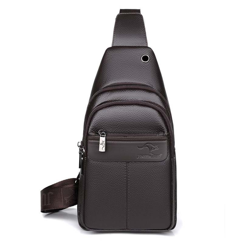 WOVELOT Men's Messenger Bag Crossbody Shoulder Bags Travel Bag Man Purse Small Sling Pack for Work Business, Black