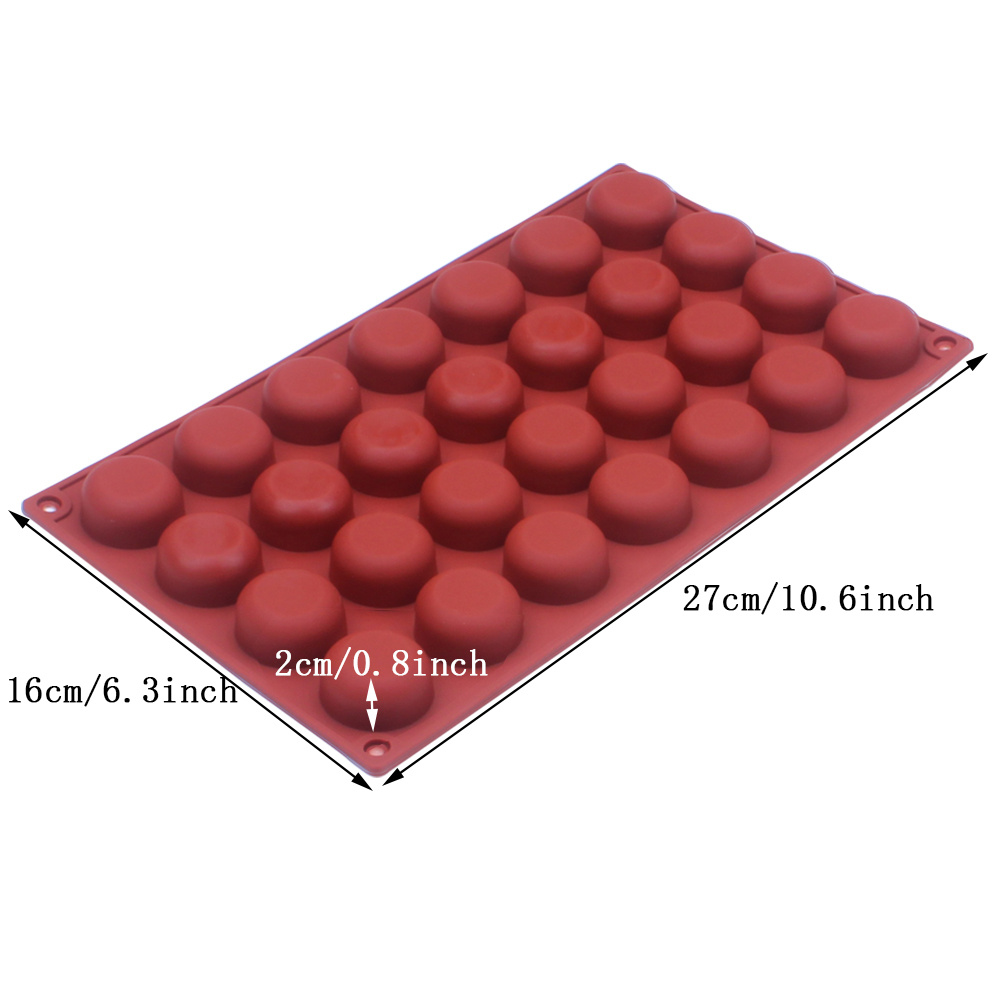 1pc 28 holes cylinder   silicone mold chocolate candy small cake baking tool diy   drop   mold details 1