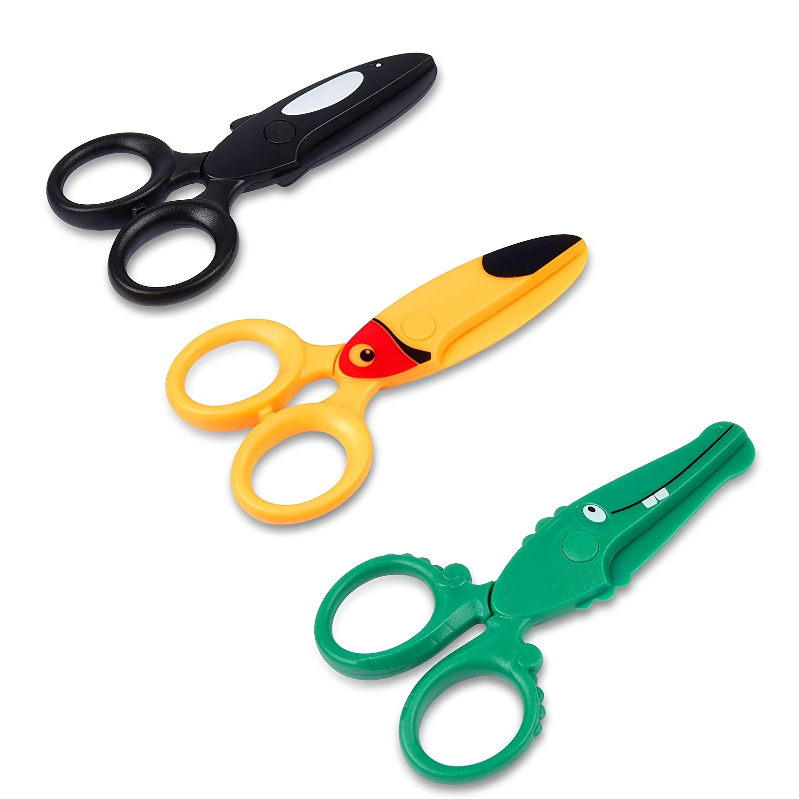 Tortoise All Plastic Safety Scissors Cute Art Scissors For - Temu