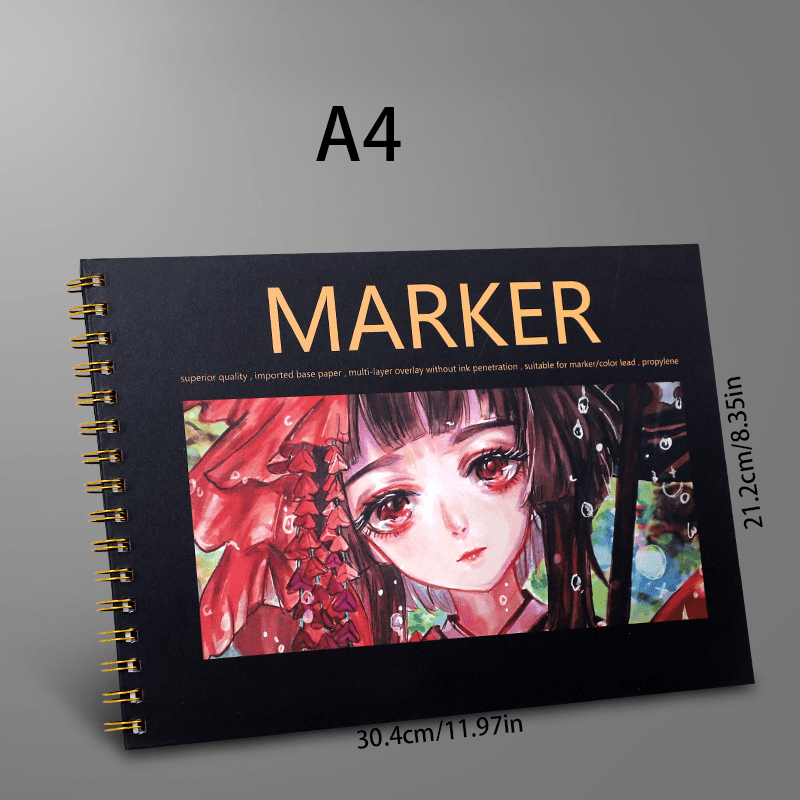 A4 Thicker Marker Book Cartoon Animation Marker Book Students With