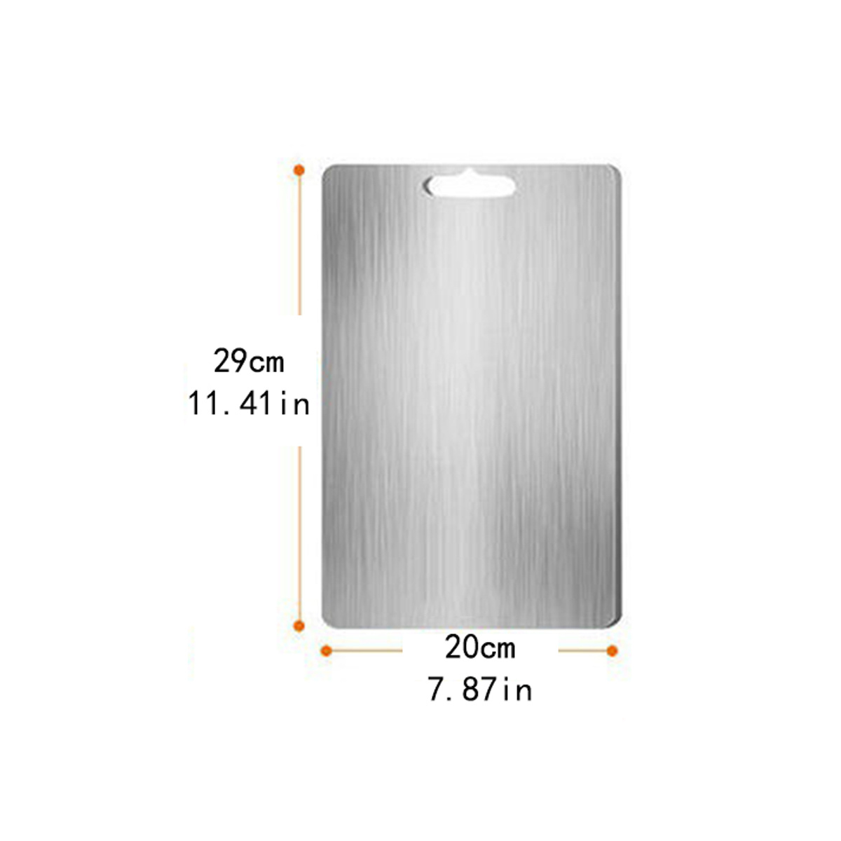 German 304 Stainless Steel Cutting Board Anti-mildew Multi-function  Chopping Board Kitchen Stuff Double-sided Cutting Boards