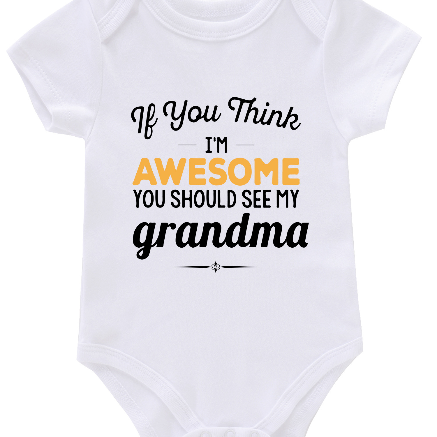 

Newborn Infant Letter Graphic Romper Short Sleeve Crew Neck Bodysuit Onesies For Baby Girls And Boys Toddler Clothes