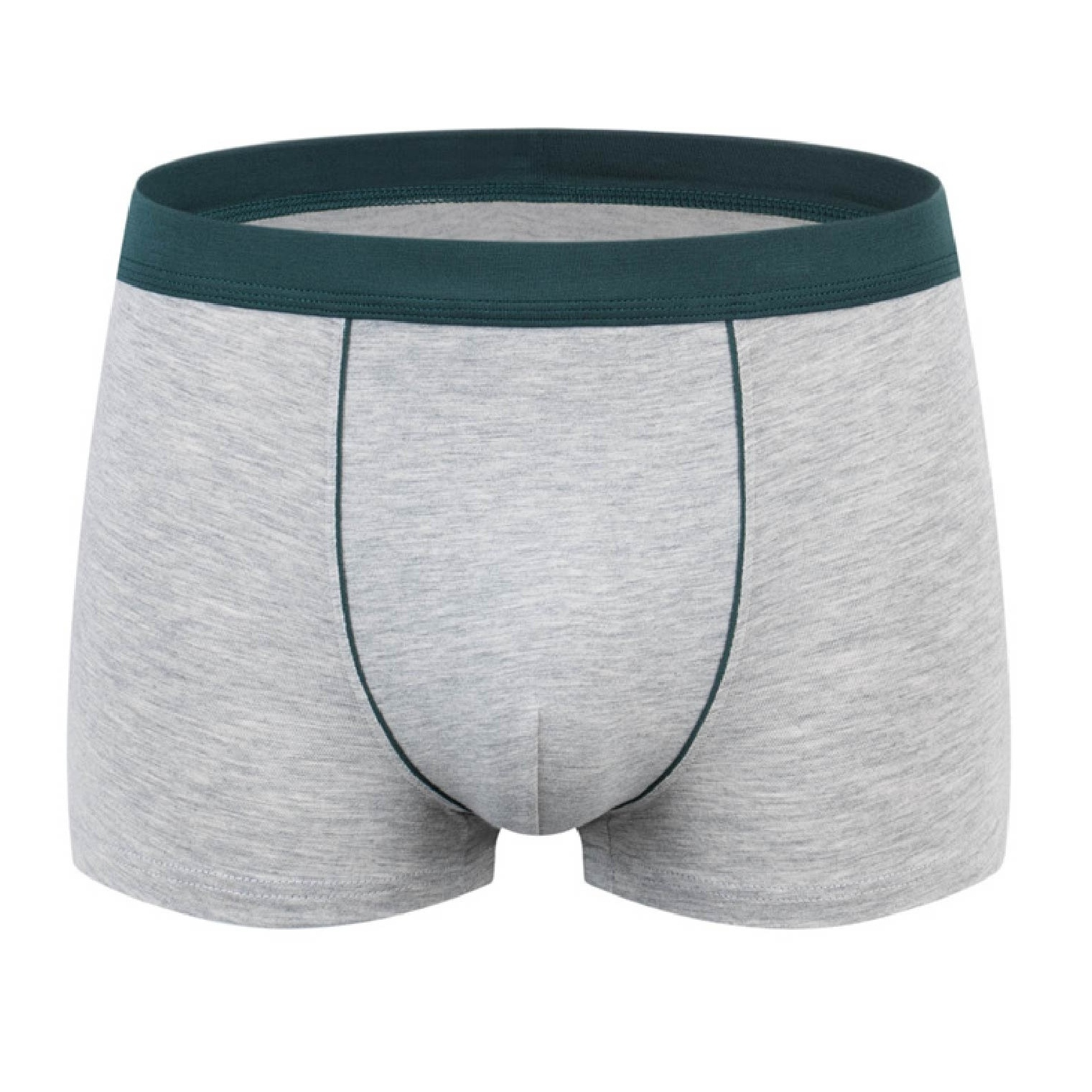 Men's Plus Size Plain Color Cotton Breathable High Stretch Boxer Briefs  Underwear
