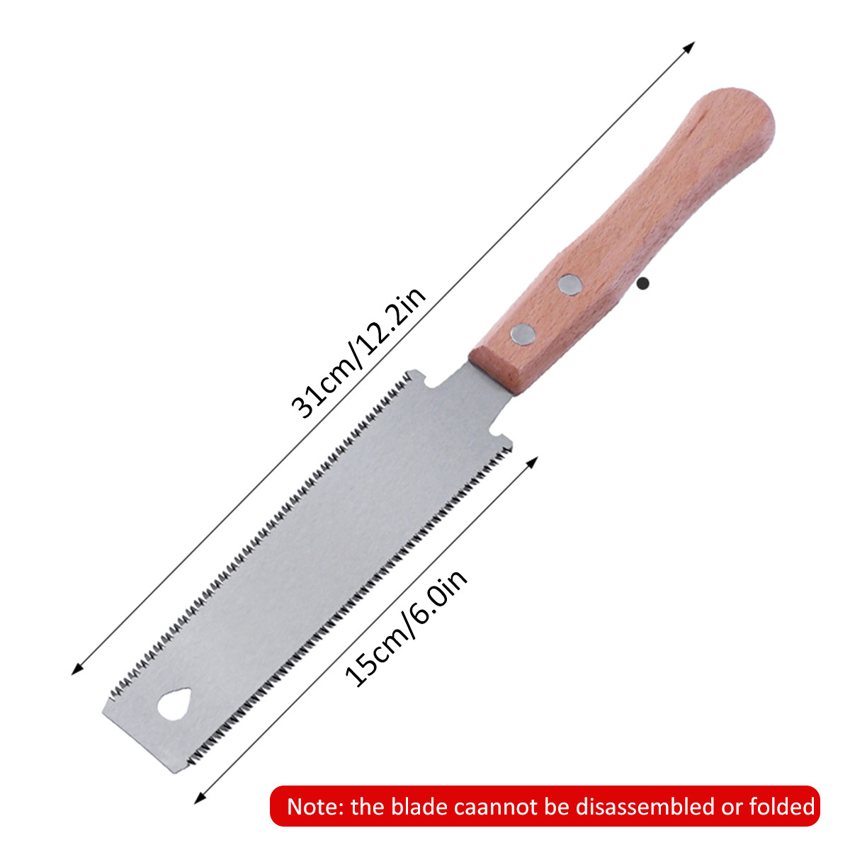 Double Edge Hand Saw Flush Cut Pull Saw