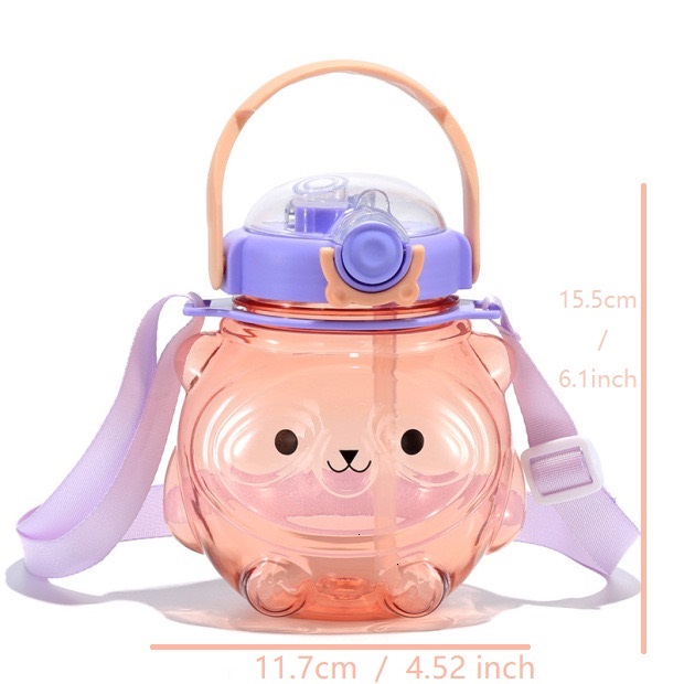 Cute Water Bottle with Straw for Women Teen Girls, BPA FREE & Leak Proof  One Click Open Flip Top & E…See more Cute Water Bottle with Straw for Women