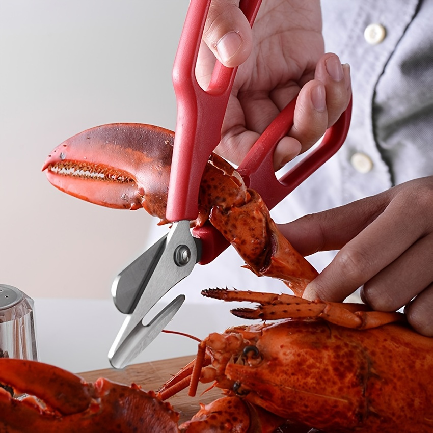 Premium Stainless Steel Seafood Scissors Perfect For Crab - Temu