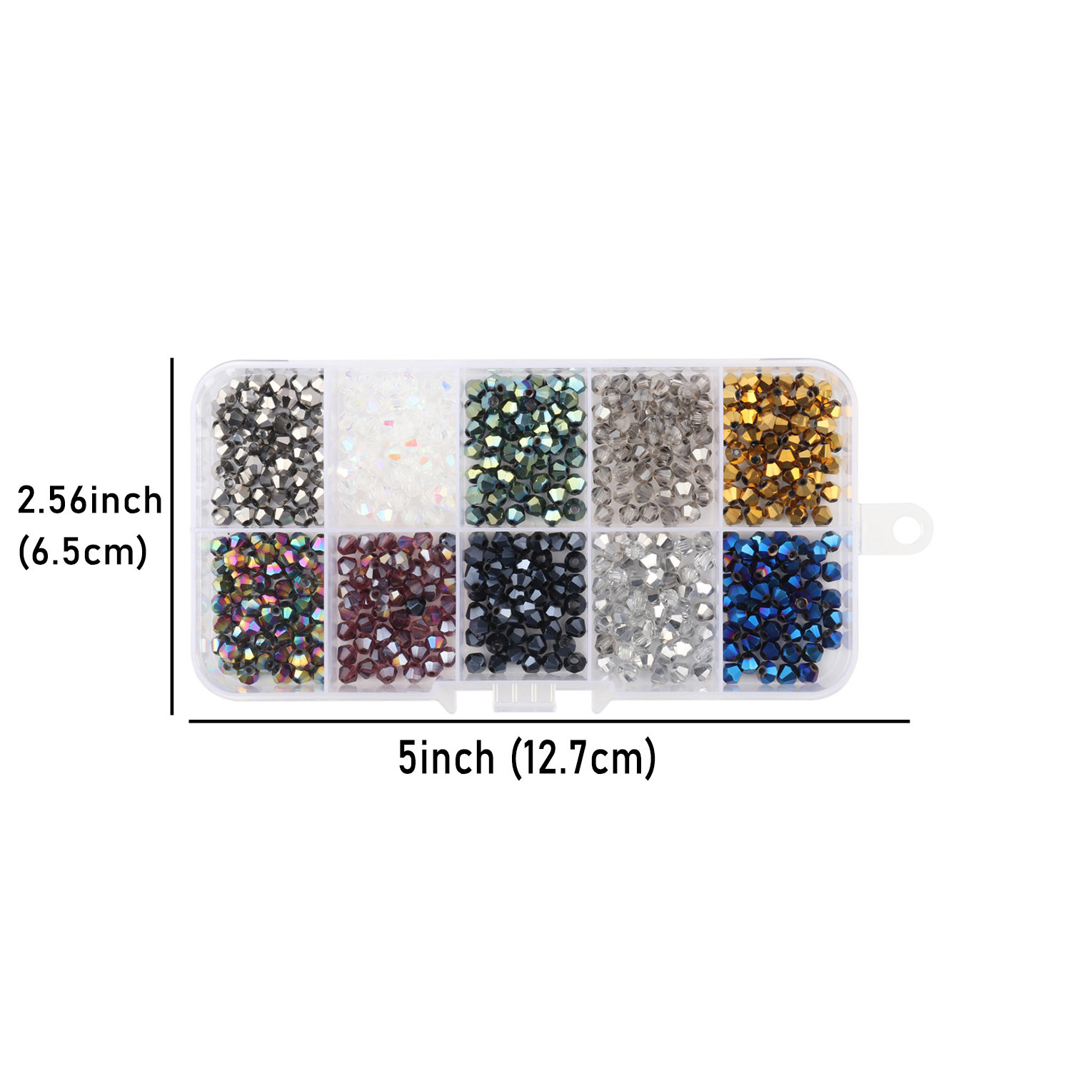 15 Grids 6-8mm Acrylic Assorted Color Round Bead Case Box, Diy Handmade  Bracelet Necklace Accessories, Beading Making Supplies, Ideal choice for  Gifts