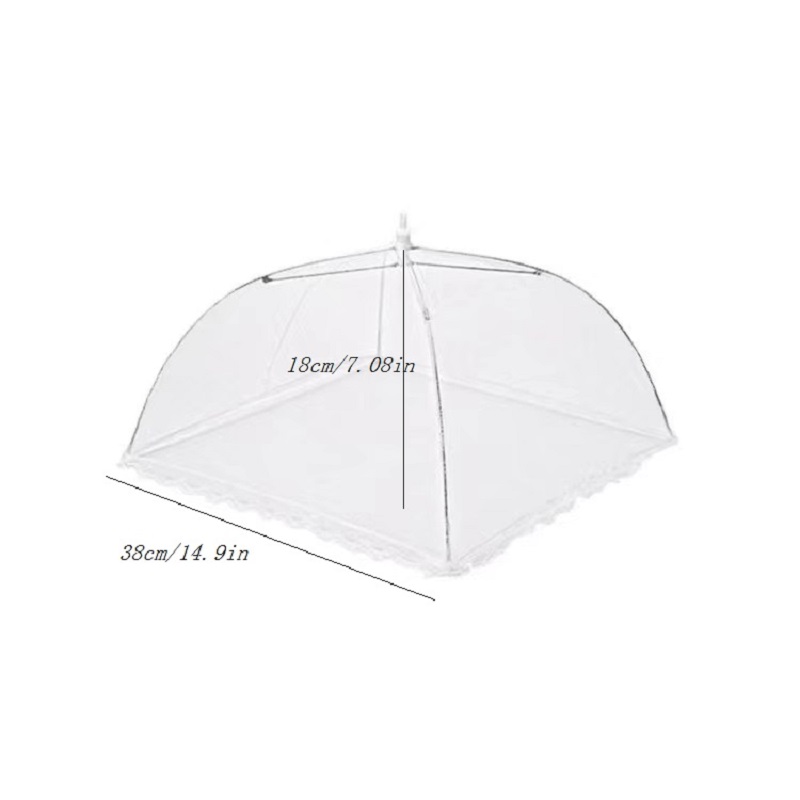 Food Cover Tent Umbrella Collapsible Covers Lace Mesh Net Anti-Mosquito  Tooly.AG