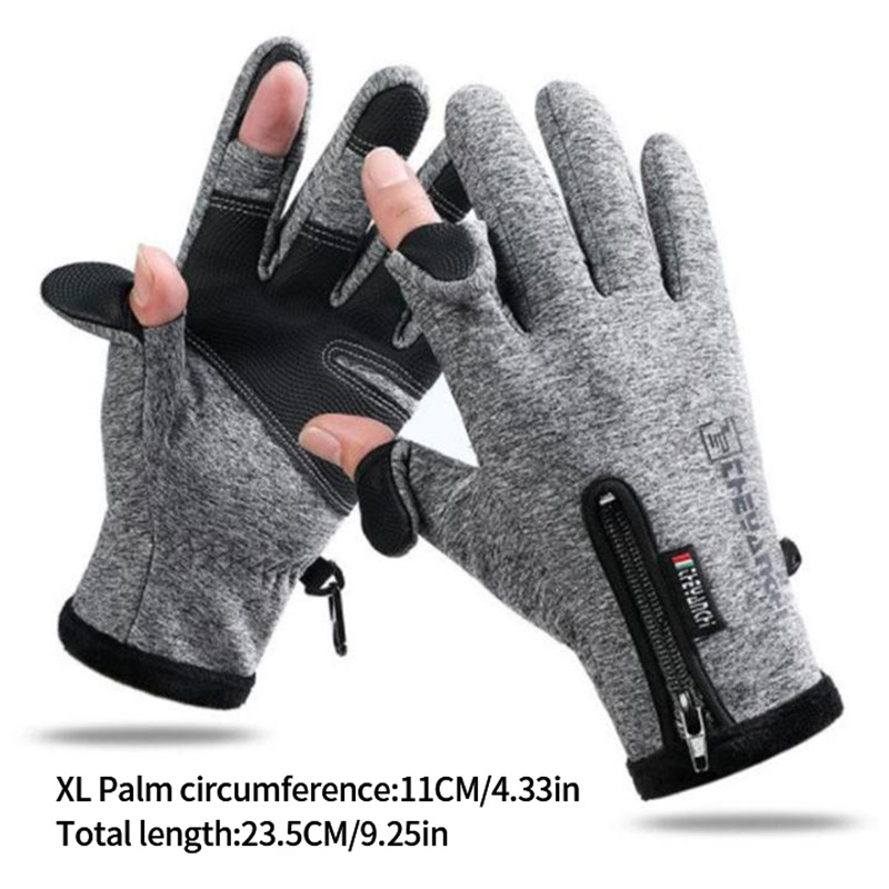 Waterproof Windproof Winter Fishing Gloves 2 Finger Flip - Temu