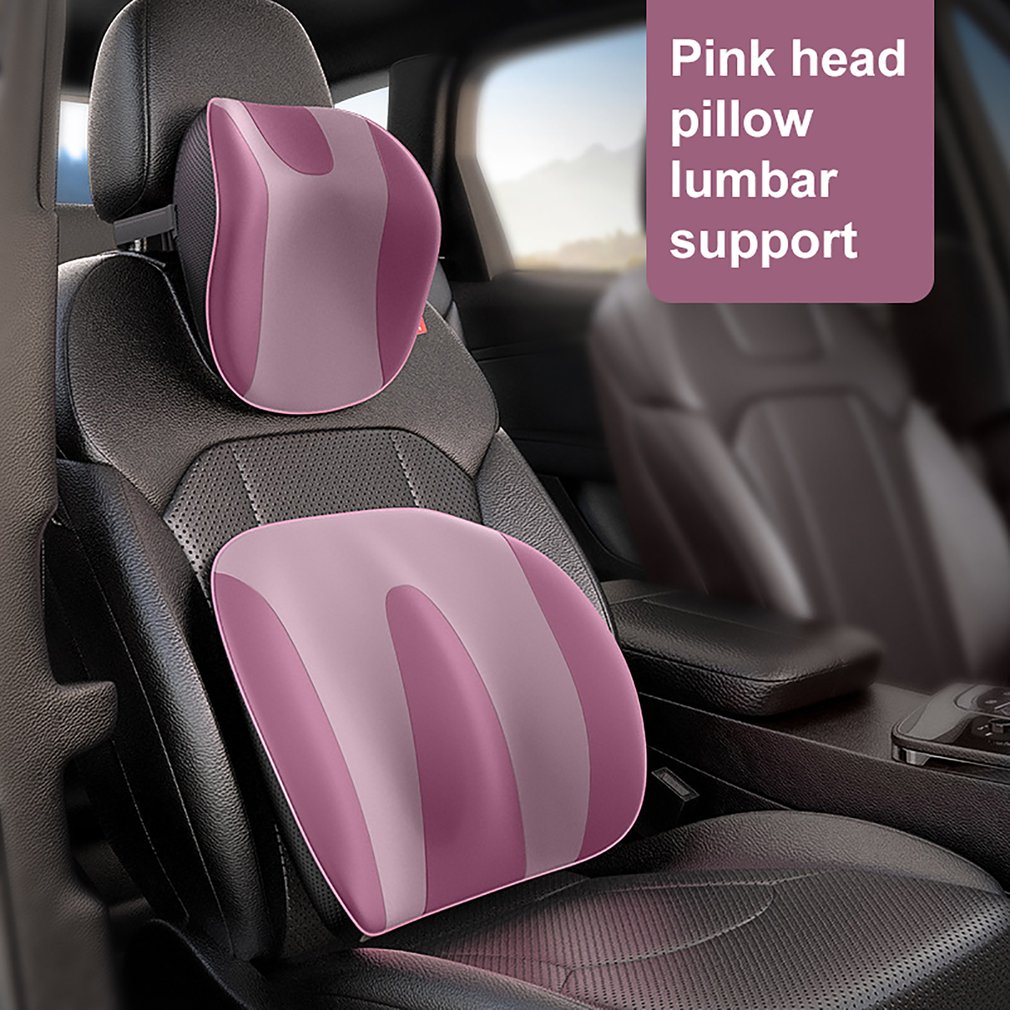 Car Lumbar Support Headrest Neck Pillow Support Universal - Temu