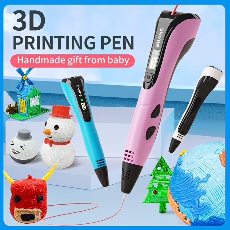 3D Pen for Children 3D Drawing Printing Pen with LCD Screen Compatible PLA  Filament Toys for Kids Christmas Birthday Gift