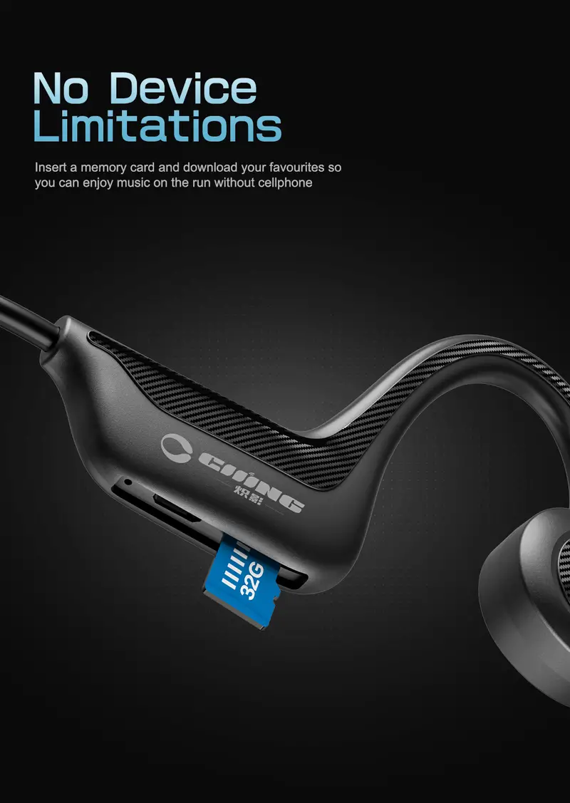 wireless ture earphone ip55 waterproof quiet and comfortable for cycling and workouts tf card mode switch card is not yncluded details 3