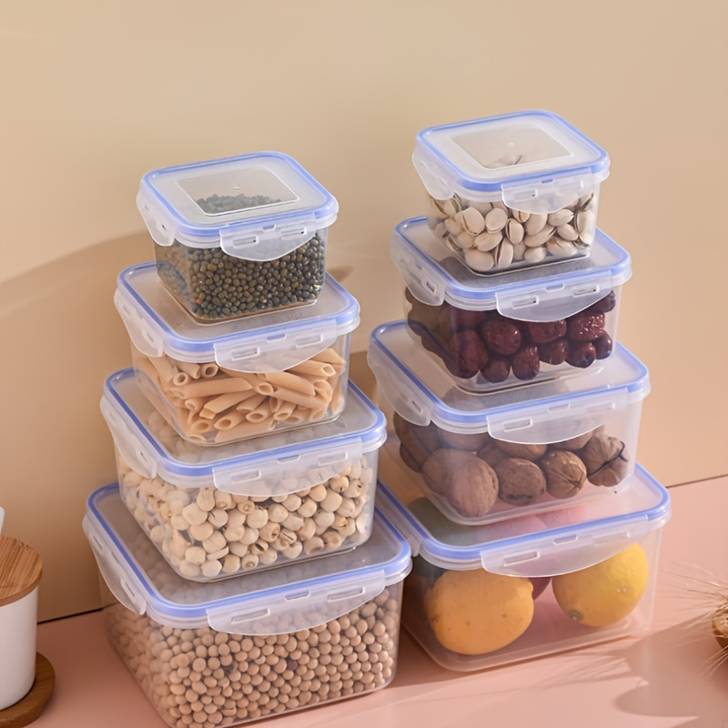 5PCS Nested Food Storage Containers with Snap Lids for Healthy