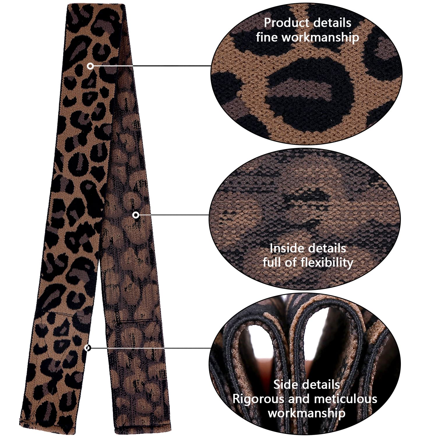 Leopard Pattern Wig Elastic Band, Elastic Bands For Wig Edges Edge Laying  Band Adjustable Edge Wrap To Lay Edges Lace Melting Band Leopard Wig Band  For Edges Comfortable Elastic Band For Lace