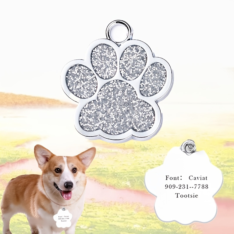 creative-paw-shaped-engraved-pendant-dog-tag-custom-lettering-pet-id