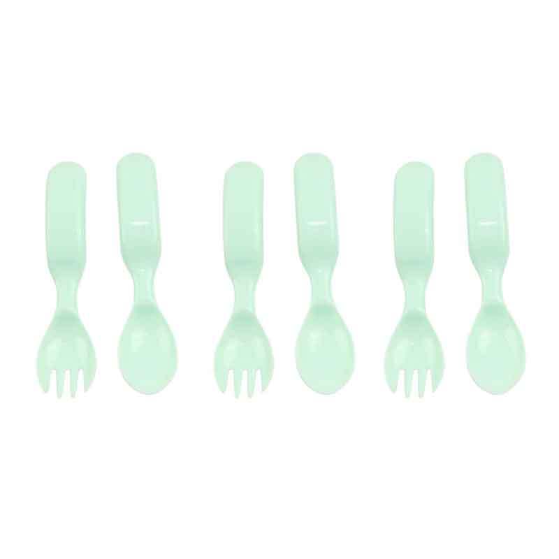 Baby Fork And Spoon Set, Training Utensils, Self Feeding For Ages 6  Months+, - Temu Japan